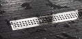 CHROME LINEAR GRATE SQUARE 35-7/16