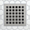 FLO FX BRUSHED NICKEL SQUARED GRATE