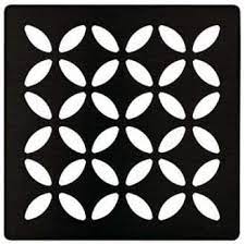 Matte Black Grate (4") FLORAL