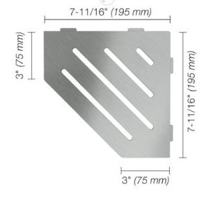 SHELF-E (Brushed Stainless-Wave)