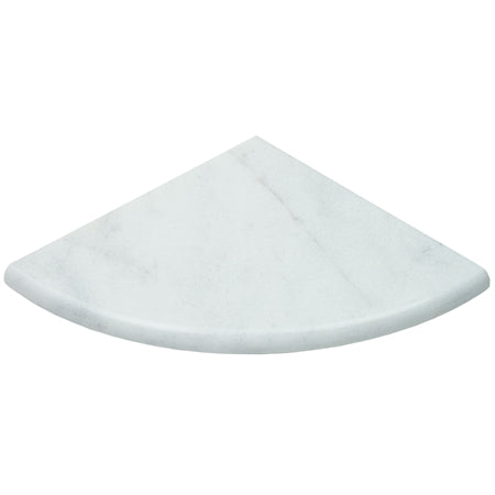9" White Marble Corner Shelf
