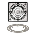 6" STAINLESS STEEL SQUARE GRATE CLASSIC KD6 GRK E