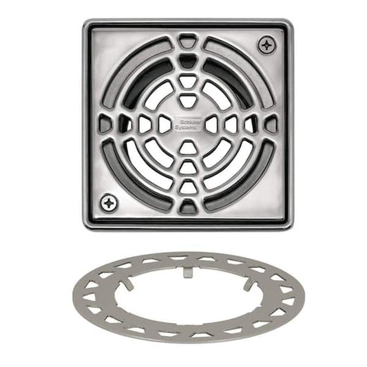 6" STAINLESS STEEL SQUARE GRATE CLASSIC KD6 GRK E